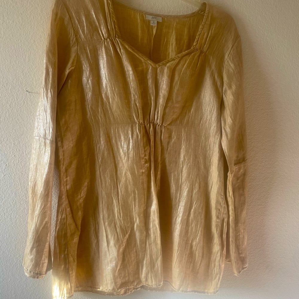Rare!! Sparkly gold tunic by J Jill ✨ NWOT